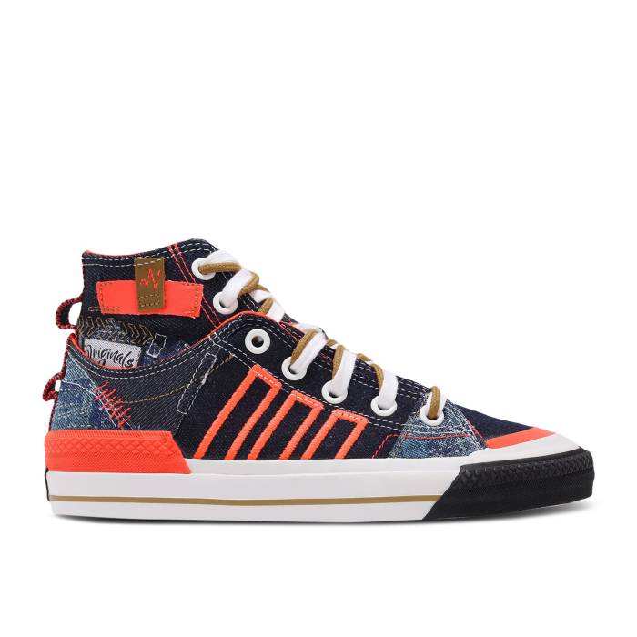 アディダス Adidas 【 Nizza Hi Dl 'Denim Patchwork' Men 】 メンズ｜スニケス