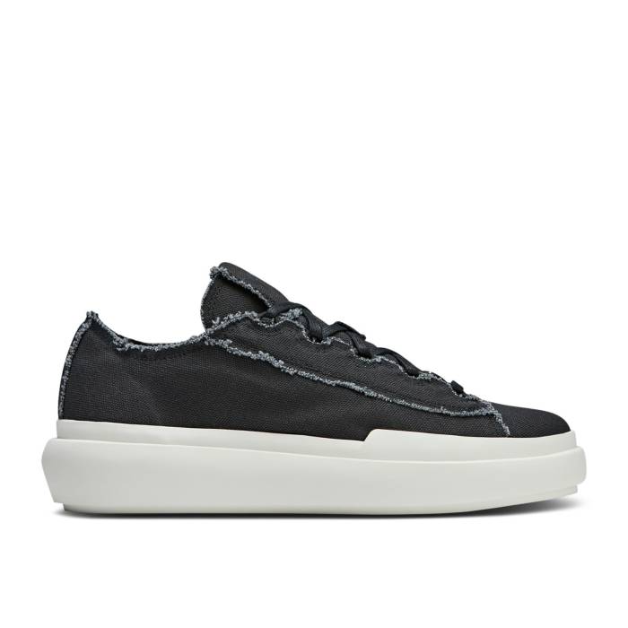 アディダス Adidas 【 Y-3 Nizza Low \u0027Black Off White\u0027 Men Black/Black/Off White 】 メンズ 黒いこと 黒いこと 白いこと 白いこと