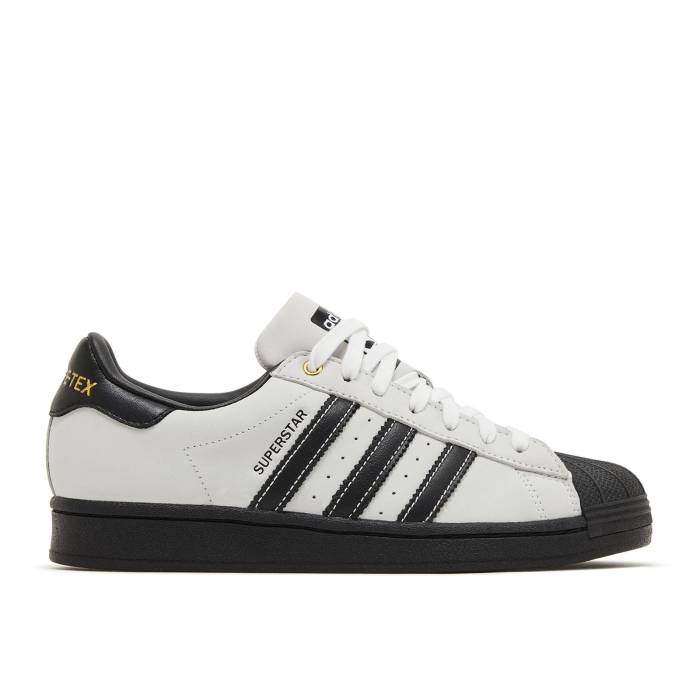 アディダス Adidas 【 Superstar Gore-Tex \u0027Black White\u0027 Men Core Black/Core Black/Cloud White 】 Superstar はやりっ児 ゴアテックス メンズ 中核グループ 黒いこと 黒いこと 白いこと 白いこと