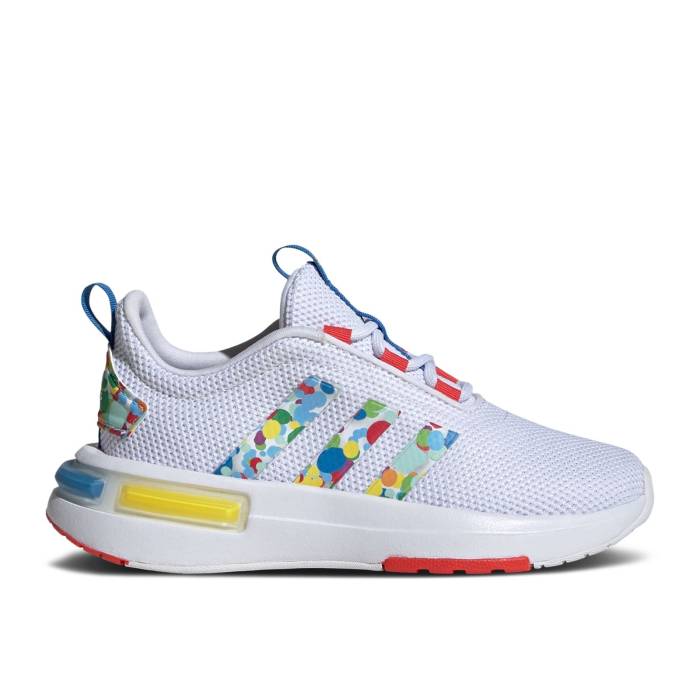 アディダス Adidas 【 Racer Tr23 J 'Color Pop' Youth Cloud White/Bright Red/Bright Royal 】 ジュニア キッズ 白色 ホワイト Red 赤・レッド|スニケス