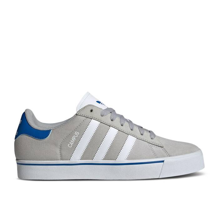 アディダス Adidas 【 Campus Vulc 'Grey Bluebird' Men Grey Two/Cloud White/Bluebird 】 キャンパス メンズ 灰色 グレー 白色 ホワイト ブルーバード