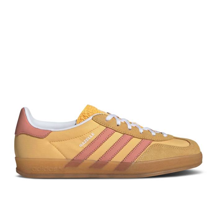 アディダス Adidas 【 Wmns Gazelle Indoor \u0027Semi Spark Wonder Clay\u0027 Women Semi Spark/Wonder Clay/Cloud White 】 ガゼル レディース 白いこと 白いこと