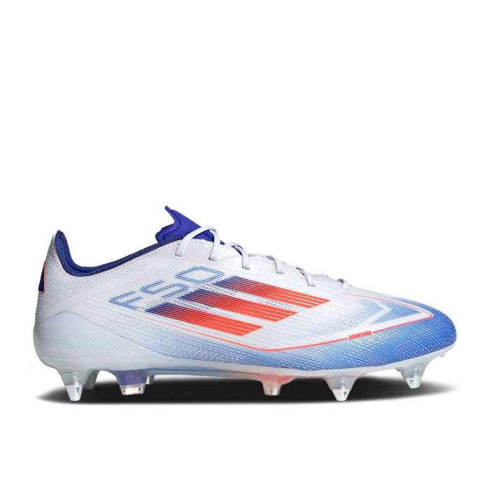 アディダス Adidas 【 Adizero F50 Elite Sg \u0027Advancement Pack\u0027 Men Cloud White/Solar Red/Lucid Blue 】 アディゼロ エリート メンズ 白いこと 白いこと Red 赤・赤いこと 青碧 青碧