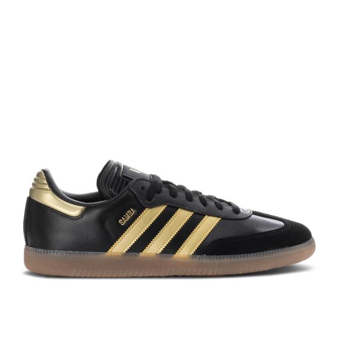 アディダス Adidas 【 Lionel Messi X Samba 'Triunfo Dorado' Men Black/Gold Metallic/Gum 】 サンバ メンズ 黒色 ブラック ゴールド