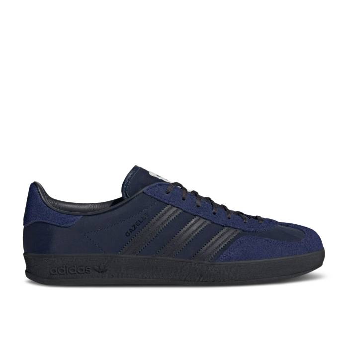 アディダス Adidas 【 Hikari Shibata X Gazelle Indoor \u0027Night Indigo\u0027 Men Night Indigo/Night Grey/Dark Blue 】 ガゼル メンズ ナイト爵 藍色・インディゴ 薄墨色 薄墨色 青味 青み