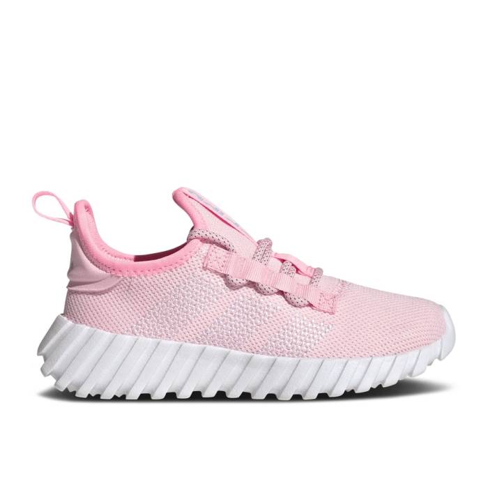 アディダス Adidas 【 Kaptir Flow K \u0027Pink Spark\u0027 Youth Clear Pink/Cloud White/Pink Spark 】 流動受け答え 御坊っちゃん キッズ pink サクラ色 白いこと 白いこと キッズ・ベビー・マタニティ-スニーカー