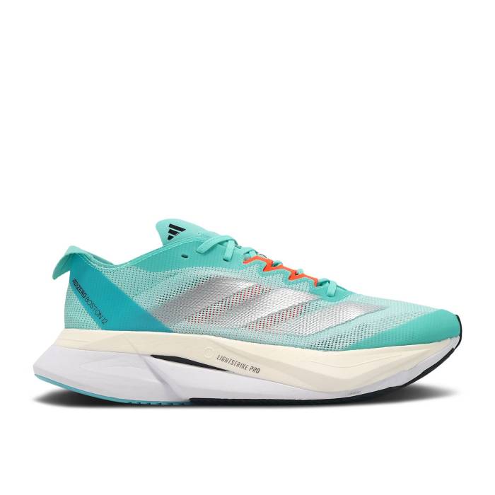 アディダス Adidas 【 Wmns Adizero Boston 12 \u0027Flash Aqua\u0027 Women Flash Aqua/Silver Metallic/Light Aqua 】 アディゼロ 豆の町 レディース アクア Silver しろがね色・しろがね色