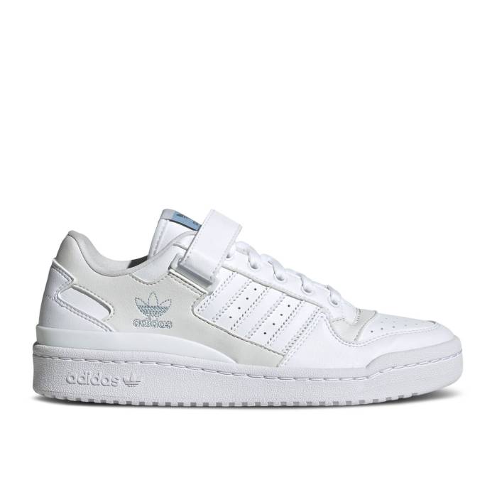 アディダス Adidas 【 Wmns Forum Low Vegan White Dash Grey Women Cloud White/Cloud White/Dash Grey 】 フォーラム レディース 白色 ホワイト 灰色 グレー