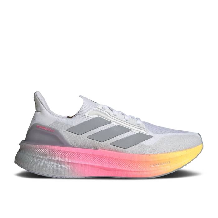 アディダス Adidas 【 Ultraboost 5X White Lucid Pink Men Cloud White/Halo Silver/Lucid Pink 】 メンズ 白色 ホワイト Silver 銀色・シルバー pink ピンク