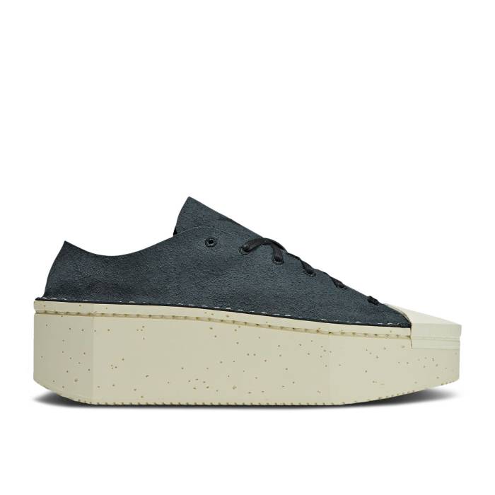 アディダス Adidas 【 Y-3 Kyasu Low \u0027Black Cream White\u0027 Men Black/Black/Cream White 】 皮膚軟化剤 メンズ 黒いこと 黒いこと 皮膚軟化剤 白いこと 白いこと