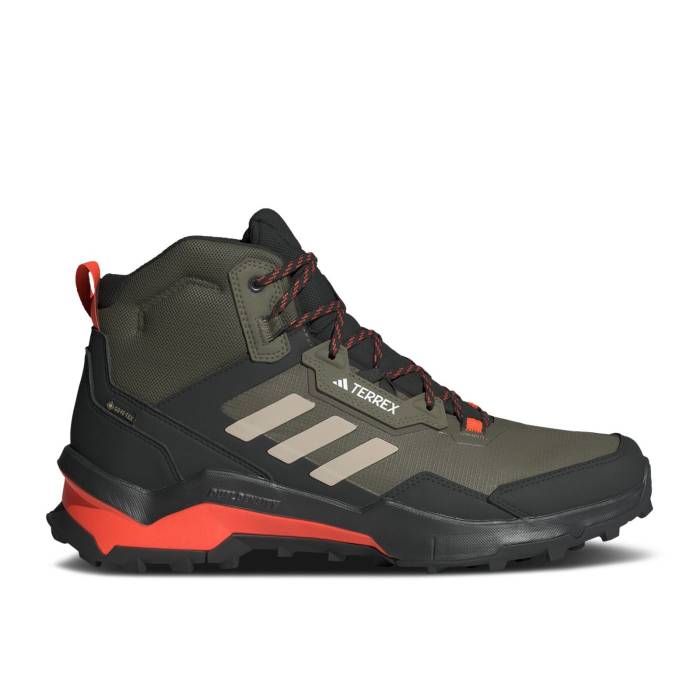 アディダス Adidas 【 Terrex Ax4 Mid Gore-Tex \u0027Olive Strata\u0027 Men Olive Strata/Wonder Beige/Core Black 】 ミッド ゴアテックス メンズ olive オリーブ ベージュ 中核グループ 黒いこと 黒いこと メンズ靴-スニーカー-靴