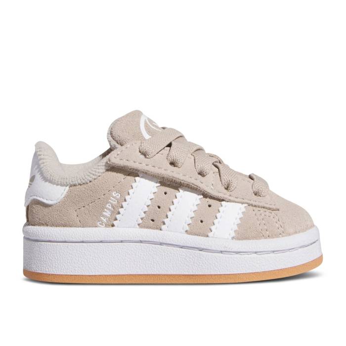 アディダス Adidas 【 Campus 00S Comfort Closure El I 'Wonder Beige' Infant Wonder Beige/Cloud White/Gum 】 キャンパス ベビー ベージュ 白色 ホワイト｜スニケス