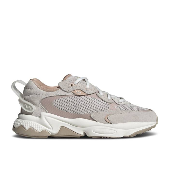 アディダス Adidas 【 Wmns Ozweego Meta \u0027Ash Pearl\u0027 Women Ash Pearl/Chalk Pearl/Crystal White 】 レディース パール 白いこと 白いこと