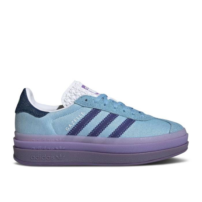 アディダス Adidas 【 Kseniaschnaider X Wmns Gazelle Bold \u0027Blue Denim\u0027 Women Supplier Colour/Supplier Colour/Cloud White 】 ガゼル レディース 白いこと 白いこと