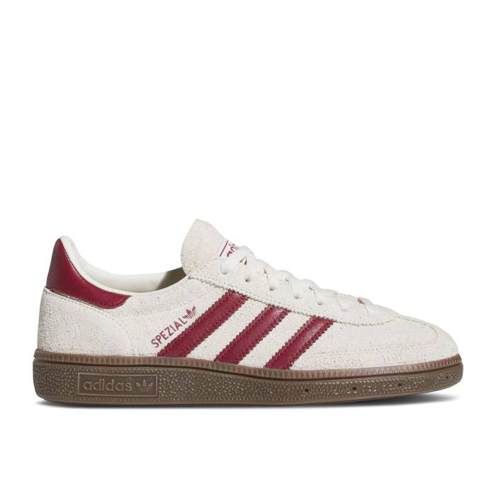 アディダス Adidas 【 Wmns Handball Spezial \u0027Off White Collegiate Burgundy\u0027 Women Off White/Collegiate Burgundy/Gum 5 】 ハンドボール スペシアル 白いこと 白いこと レディース 白いこと 白いこと ぶどう酒色・バーガンディー