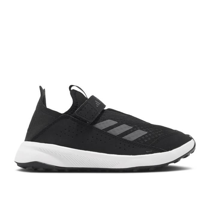 アディダス Adidas 【 Terrex Voyager 21 Slip-On K 'Black Grey' Youth Core Black/Grey Five/Grey Five 】 slip-on スリッポン ジュニア キッズ コア 黒色 ブラック 灰色 グレー｜スニケス