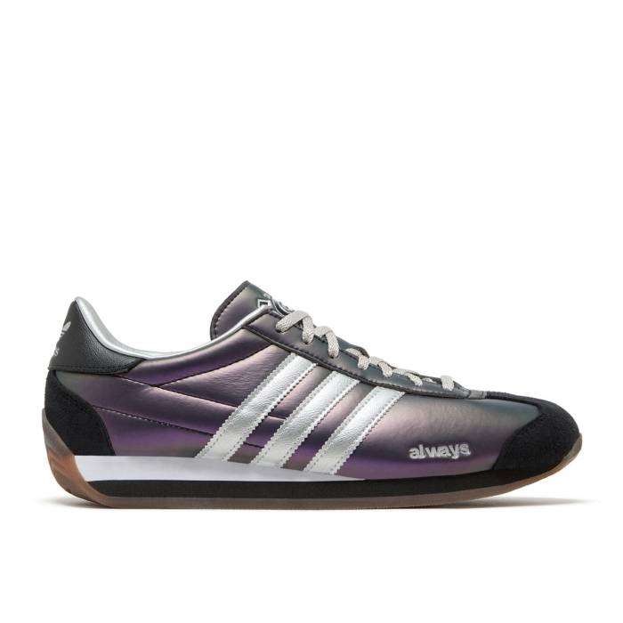 アディダス Adidas 【 Always Do What You Should Do X Country Og \u0027Purple Silver Metallic\u0027 Men Purple/Silver Metallic/Core Black 】 カントリー Silver しろがね色・しろがね色 メンズ Purple 紫・パープル Silver しろがね色・しろがね色 中核グループ 靴-スニーカー-メンズ靴