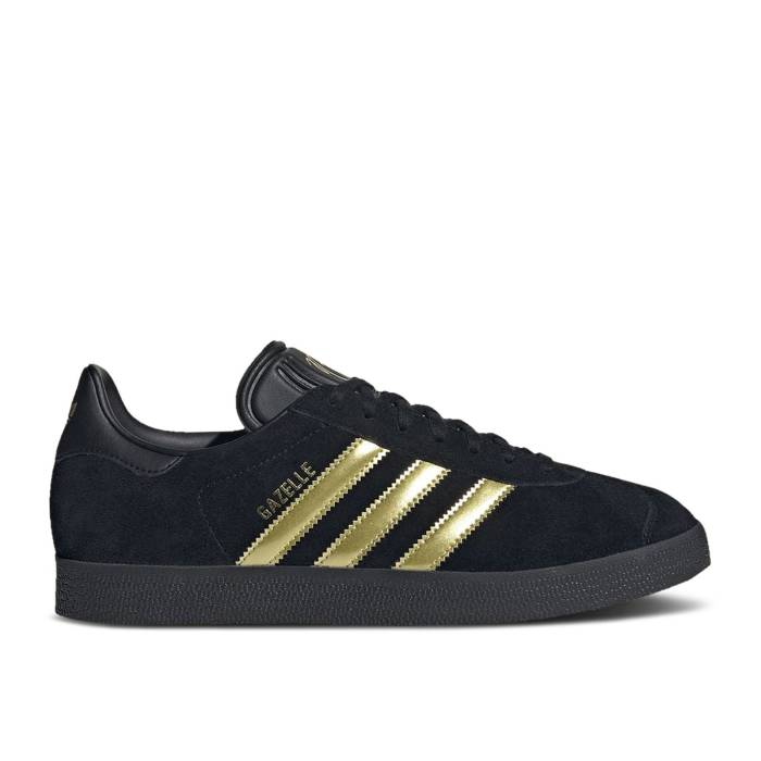アディダス Adidas 【 Jude Bellingham X Gazelle 'Belligold Pack' Men Core Black/Gold Metallic/Core Black 】 ガゼル メンズ コア 黒色 ブラック ゴールド