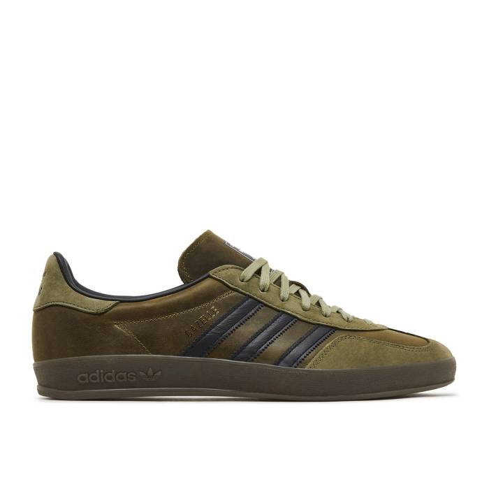 アディダス Adidas 【 Gazelle Indoor Focus Olive Men Focus Olive/Core Black/Gum 】 ガゼル メンズ olive オリーブ コア 黒色 ブラック