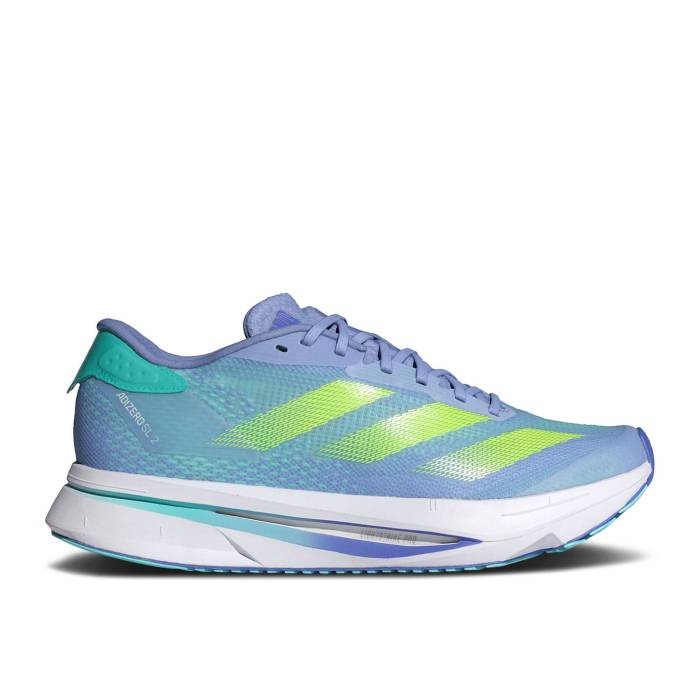 アディダス Adidas 【 Wmns Adizero Sl2 \u0027Blue Spark Lucid Lemon\u0027 Women Blue Spark/Lucid Lemon/Cobalt Blue 】 アディゼロ レディース 青み 青色