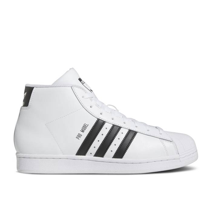 アディダス Adidas 【 Pro Model Mid \u0027White Black\u0027 Men Cloud White/Core Black/Cloud White 】 労働者階級 ミッド メンズ 白いこと 白いこと 中核グループ 黒いこと 黒いこと