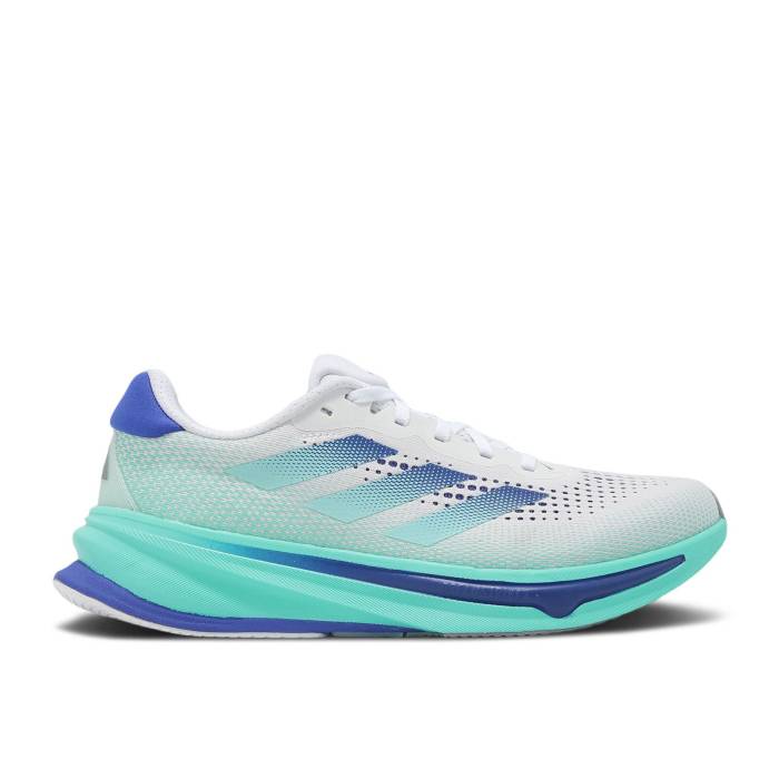 アディダス Adidas 【 Supernova Rise Lucid Blue Flash Aqua Men Cloud White/Lucid Blue/Flash Aqua 】 スーパーノバ・ノヴァ ライズ 青色 ブルー メンズ 白色 ホワイト 青色 ブルー アクア