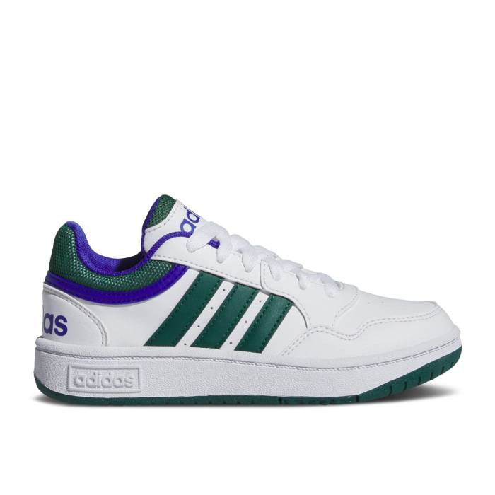 アディダス Adidas 【 Hoops K \u0027White Collegiate Green Blue\u0027 Youth Cloud White/Collegiate Green/Lions Blue 】 green 緑・緑であること 御坊っちゃん キッズ 白いこと 白いこと green 緑・緑であること ライオンズ 青味 青み