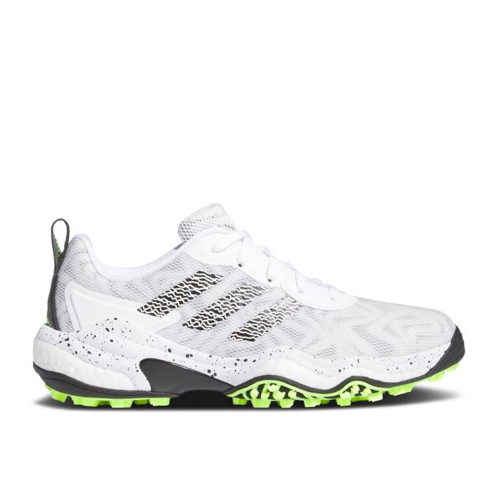 アディダス Adidas 【 Wmns Codechaos 25 Spikeless Golf \u0027White Black\u0027 Women Cloud White/Core Black/Lucid Lemon 】 golf ゴルフ レディース 白いこと 白いこと 中核グループ 黒いこと 黒いこと
