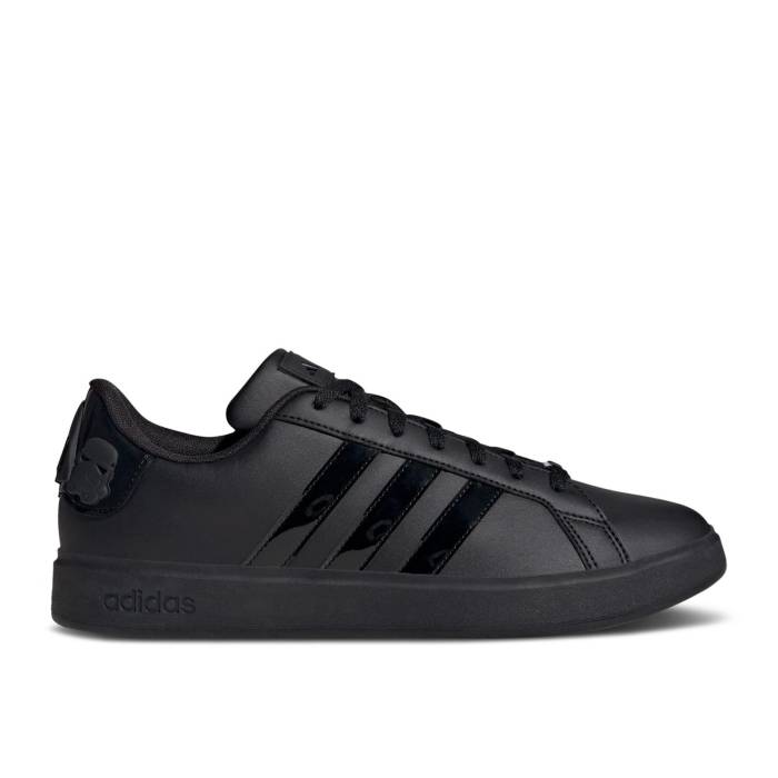 アディダス Adidas 【 Star Wars X Grand Court \u0027Darth Vader And Storm Troopers - Triple Black\u0027 Men Core Black/Core Black/Core Black 】 地べた 厚地の外套 メンズ 中核グループ 黒いこと 黒いこと