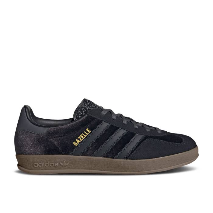 アディダス Adidas 【 Wmns Gazelle Indoor 'Black Carbon Velvet' Women Core Black/Carbon/Grey Five 】 ガゼル カーボン レディース コア 黒色 ブラック カーボン 灰色 グレー 50,280円