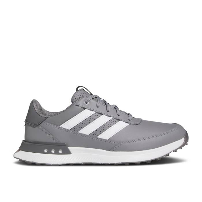 アディダス Adidas 【 S2G Spikeless 24 Golf \u0027Grey White\u0027 Men Grey Three/Cloud White/Grey Five 】 golf ゴルフ メンズ 薄墨色 薄墨色 白いこと 白いこと