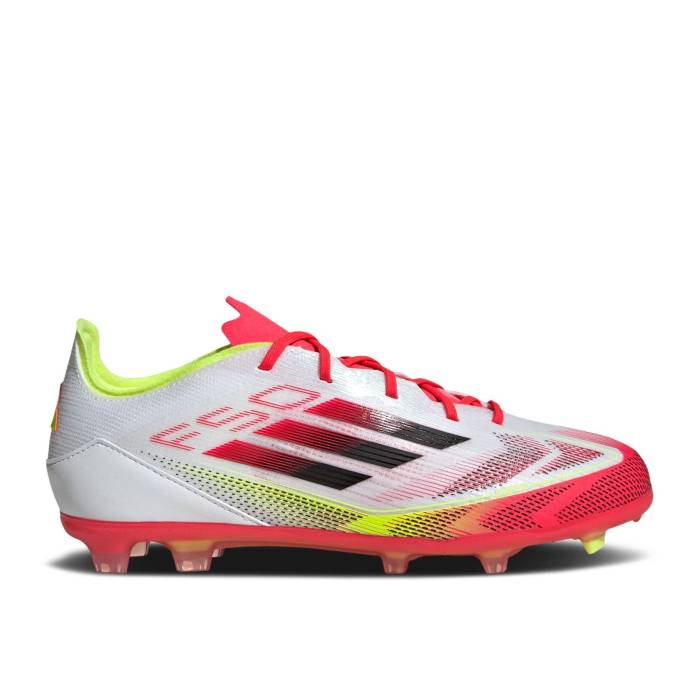 アディダス Adidas 【 Adizero F50 Elite Fg K \u0027Pure Victory Pack\u0027 Youth Cloud White/Core Black/Solar Yellow 】 アディゼロ エリート Victory 制勝 御坊っちゃん キッズ 白いこと 白いこと 中核グループ 黒いこと 黒いこと yellow 黄味がかった・