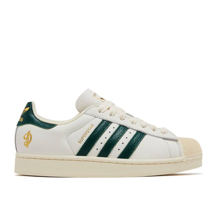 アディダス Adidas 【 Damian Lillard X Shoe Palace X Superstar 2 \u0027Dame Time\u0027 Men Core White/Collegiate Green/Gold Metallic 】 Superstar はやりっ児 メンズ 中核グループ 白いこと 白いこと green 緑・緑であること ゴールド