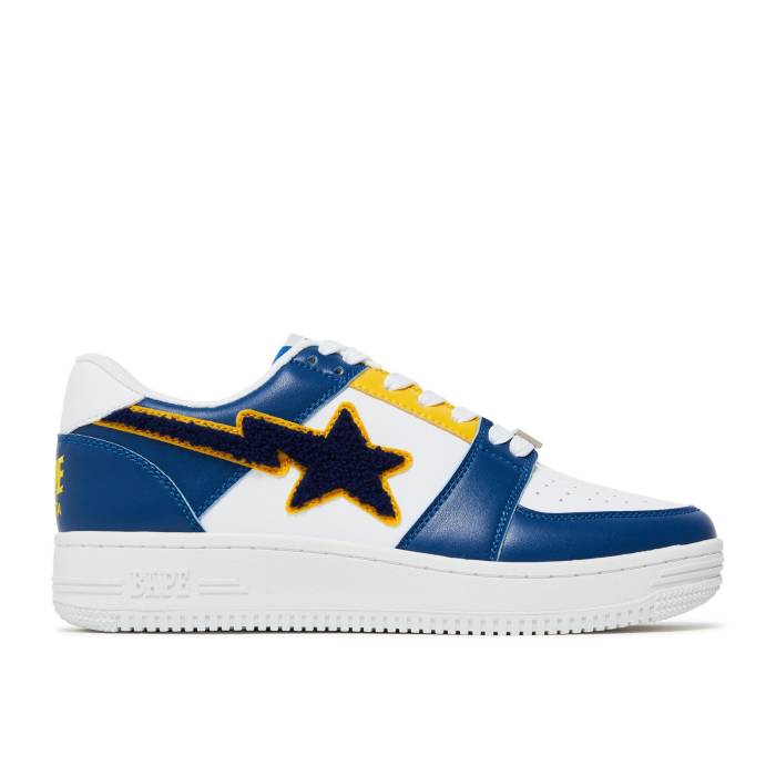ベイプ Bape 【 Sta Low 'Patched Navy' Men Navy/White 】 メンズ 紺色 ネイビー 白色 ホワイト|スニケス