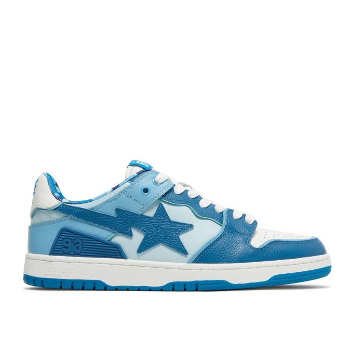 ベイプ Bape 【 Sk8 Sta #2 Abc Camo - Blue Men Blue 】 カモ柄 メンズ 青色 ブルー