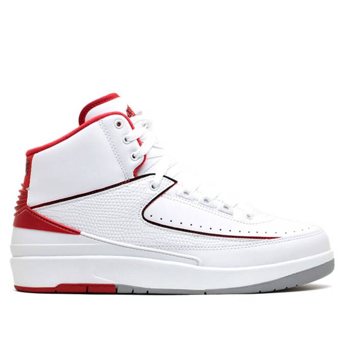 ナイキ エアジョーダン Air Jordan 【 Jordan 2 Retro 'Chicago Home' Men White/Black-Vrsty Red-Cmnt Gry 】 レトロ メンズ 白色 ホワイト