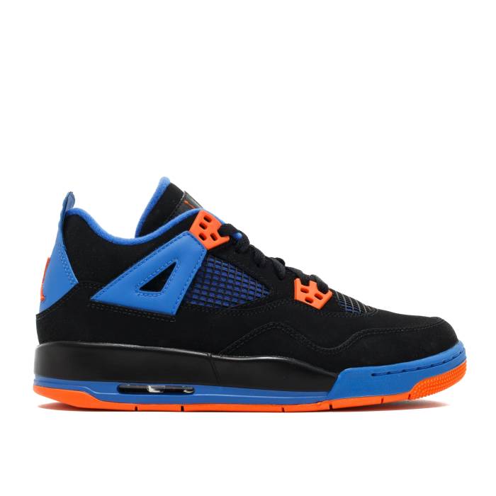 ナイキ エアジョーダン Air Jordan 【 Jordan 4 Retro Gs 'Cavs' Youth Black/Safety Orange/Game Royal 】 レトロ ジュニア キッズ 黒色 ブラック orange 橙・オレンジ Game ゲーム|スニケス