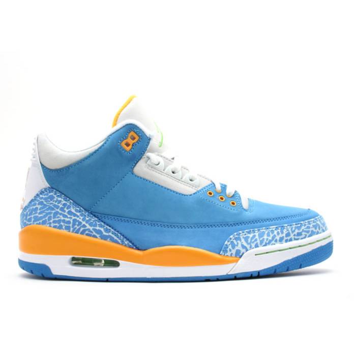 ナイキ エアジョーダン Air Jordan 【 Jordan 3 Retro Ls \u0027Do The Right Thing\u0027 Men Brisk Blue/Radiant Green-Pro Gold 】 レトロ メンズ 青み 青色 ゴールド