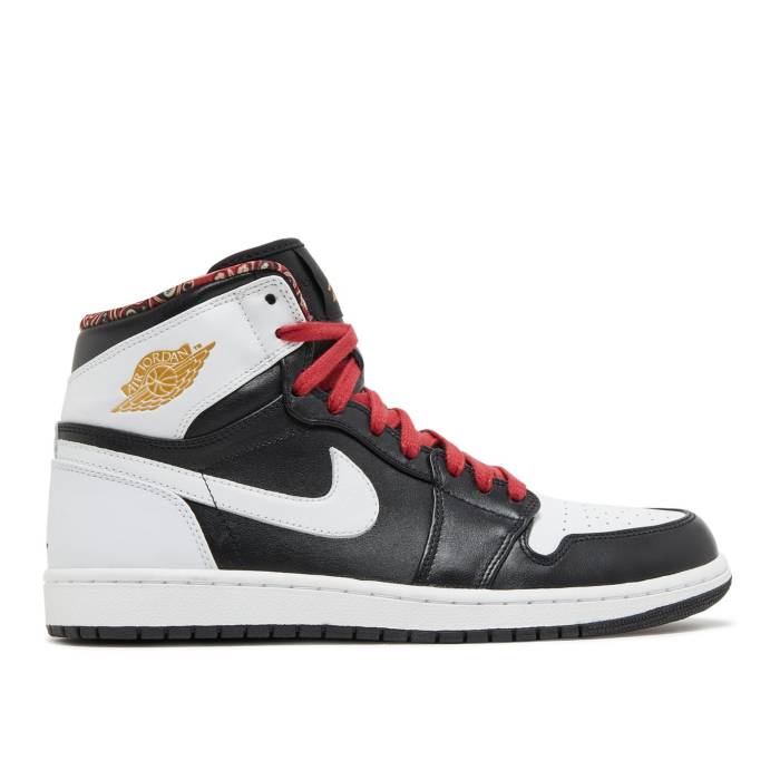 ナイキ エアジョーダン Air Jordan 【 Jordan 1 Retro High Rttg \u0027Las Vegas\u0027 Men Black/Mtllc Gold-White-Gym Rd 】 レトロ 御機嫌 メンズ 黒いこと 黒いこと