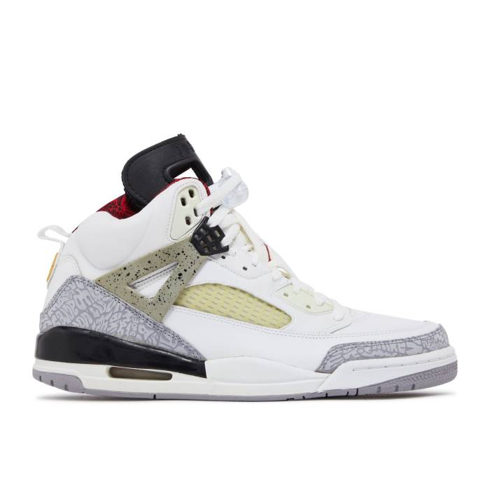 ナイキ　エアジョーダン Air Jordan 【 Jordan Spizike 'Cement Grey' Men White/Cement Grey-Varsity Red-Black 】 メンズ 白色 ホワイト 灰色・シメント