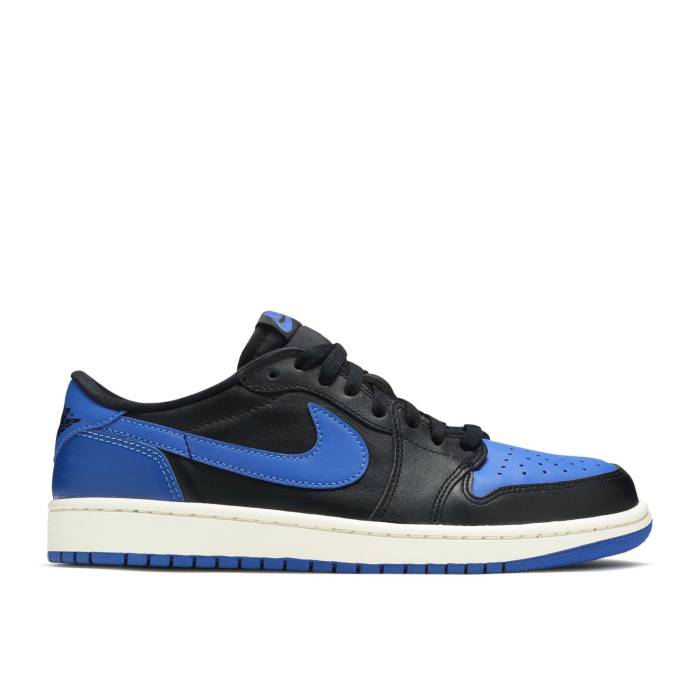 ナイキ エアジョーダン Air Jordan 【 Jordan 1 Retro Low Og Royal Men Black/Varsity Royal-Sail 】 レトロ メンズ 黒色 ブラック