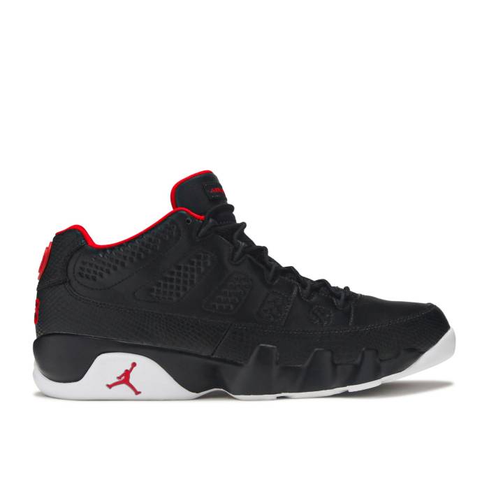 ナイキ　エアジョーダン Air Jordan 【 Jordan 9 Retro Low 'Snakeskin' Men Black/White-Gym Red 】 レトロ メンズ 黒色 ブラック Red 赤・レッド