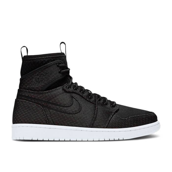 ナイキ　エアジョーダン Air Jordan 【 Jordan 1 High Ultra 'Black' Men Black/Ghost Green-Blue Lagoon-Infrared 23 】 ハイ ultra ウルトラ 靴 メンズ靴 スニーカー メンズ 黒色 ブラック画像