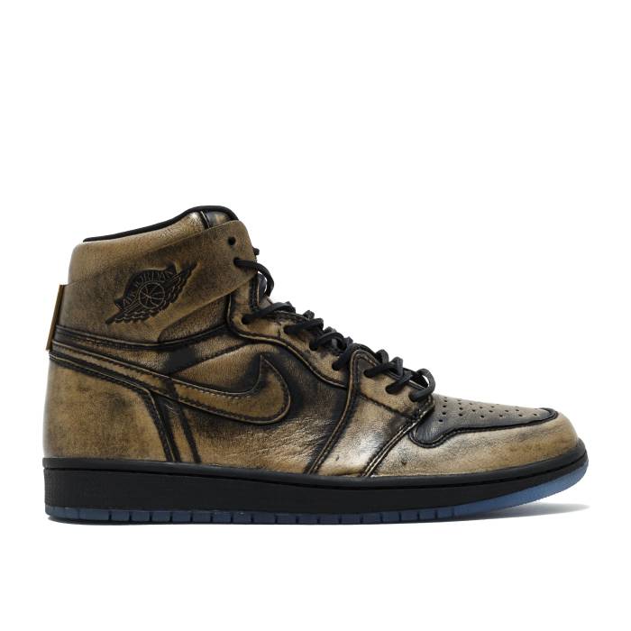 ナイキ エアジョーダン Air Jordan 【 Jordan 1 Retro High Og \u0027Wings\u0027 Men Black/Metallic Gold-Black 】 レトロ 御機嫌 メンズ 黒いこと 黒いこと