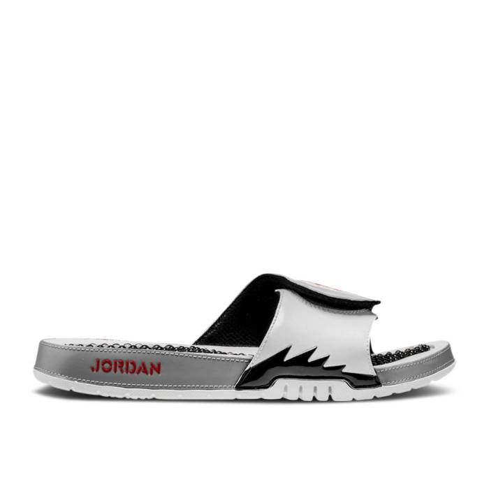 ナイキ エアジョーダン Air Jordan 【 Jordan Hydro 5 Slide \u0027White Red Silver\u0027 Men White/Red-Silver 】 Hydro ハイドロ Slide サンダル Red 赤・赤いこと メンズ 白いこと 白いこと