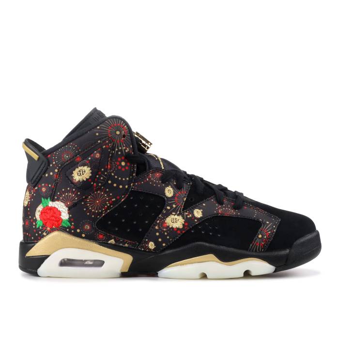 ナイキ エアジョーダン Air Jordan 【 Jordan 6 Retro Bg Chinese New Year Youth Black/Metallic Gold-Multi 】 レトロ ジュニア キッズ 黒色 ブラック