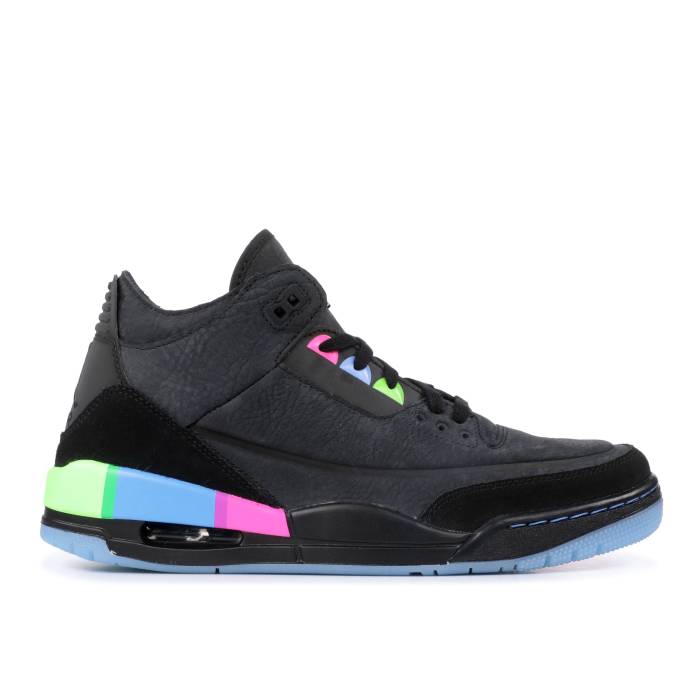 ナイキ エアジョーダン Air Jordan 【 Jordan 3 Retro Quai 54 Men Black/Electric Green-Infrared 23-Black 】 レトロ メンズ 黒色 ブラック