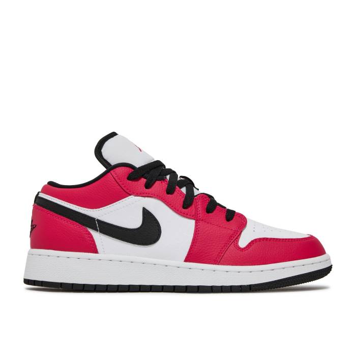 ナイキ　エアジョーダン Air Jordan 【 Jordan 1 Low Gs 'Rush Pink' Youth Rush Pink/Rush Pink-White-Black 】 ジュニア キッズ rush ラッシュ pink ピンク｜スニケス