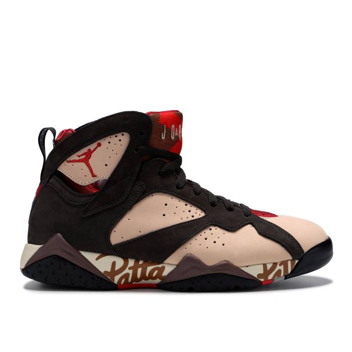 ナイキ エアジョーダン Air Jordan 【 Patta X Jordan 7 Retro Og Sp himmer Men Shimmer/Mahogany Mink-Velvet Brown-Tough Red 】 レトロ メンズ Red 赤・レッド