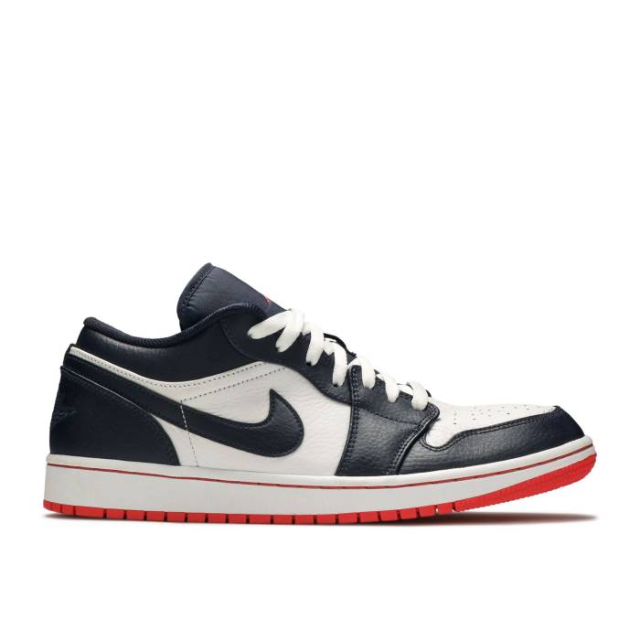 ナイキ エアジョーダン Air Jordan 【 Jordan 1 Retro Low \u0027Obsidian Ember\u0027 Men Obsidian/Ember Glow-White 】 レトロ メンズ